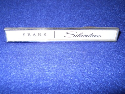 Vintage Silvertone 1483, 1484, 1485 Guitar Amplifier Nameplate Logo Badge 60's