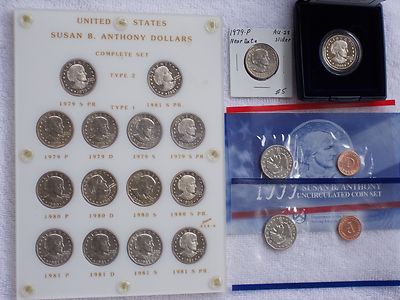 Susan B. Anthony Dollar 18 Coin Set