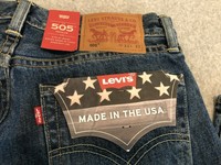 levis 505 white oak cone denim