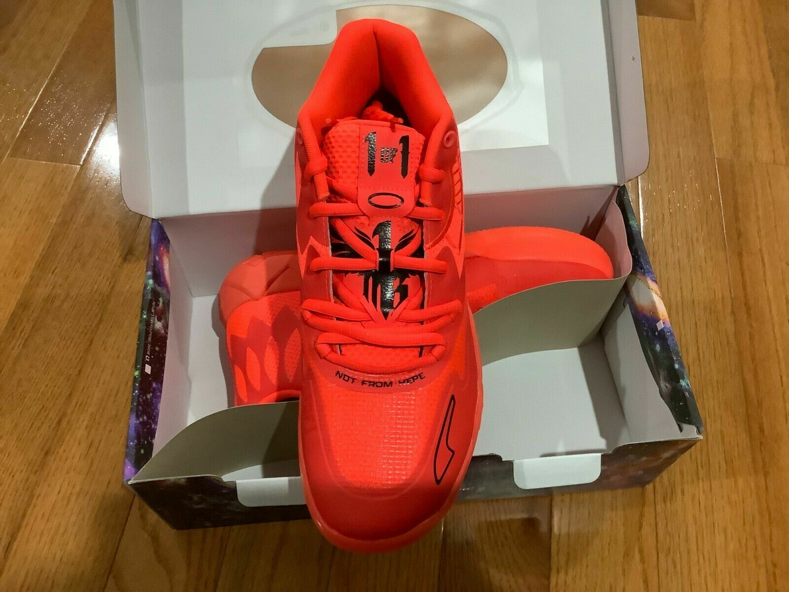 Pre-owned Puma Mb.01 Not From Here Men's Size 13 Lamelo Ball Red Blast Ds 377237-02