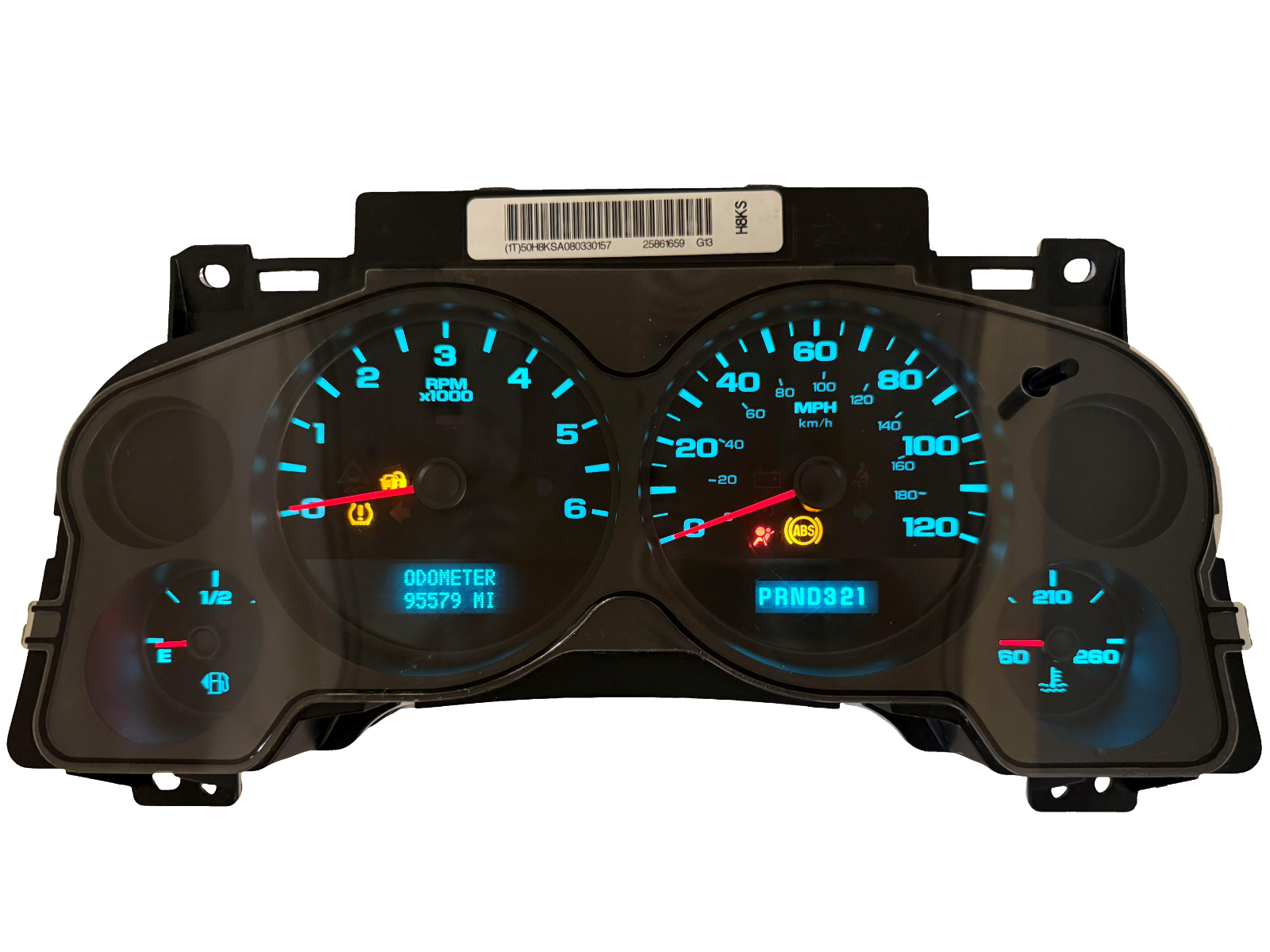 Speedometer Instrument Cluster 2007 - 13 Silverado/Sierra 1500 95,579 Miles