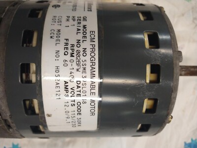 ECM Programmable Variable Speed Motor HD52AE121 made by GE model 5SME39SL1038