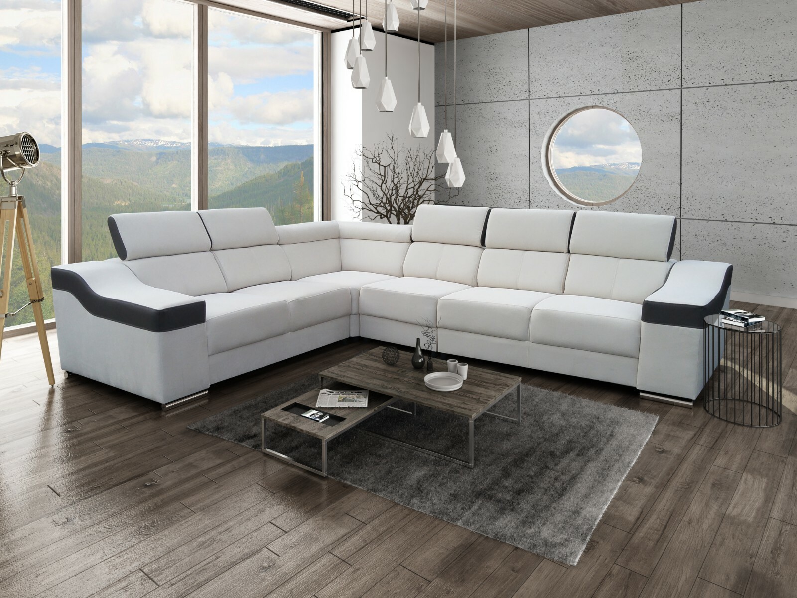Ecksofa mit Schlaffunktion Cleo Bettkasten Schlafsofa Eckcouch Groß XL Modern 19