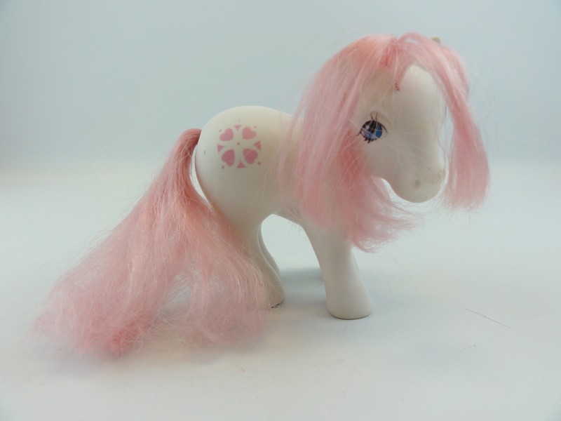 Sundance G1 My Little Pony Vintage 1983 Hasbro White Pink Curly