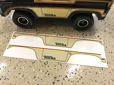 Mighty Tonka Ford Bronco Blazer Jeep MR-970 Metal  17'' 1970s decals stickers