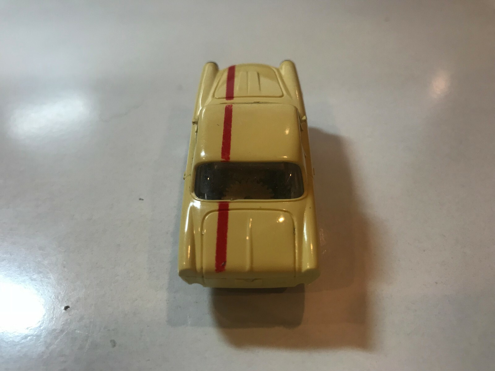 Aurora / T Jet Vintage - Maserati - Yellow/Red Stripe - HO Slot Car