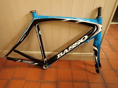 Basso Astra Carbon frameset 58cm seat 58cm top tube carbon fork