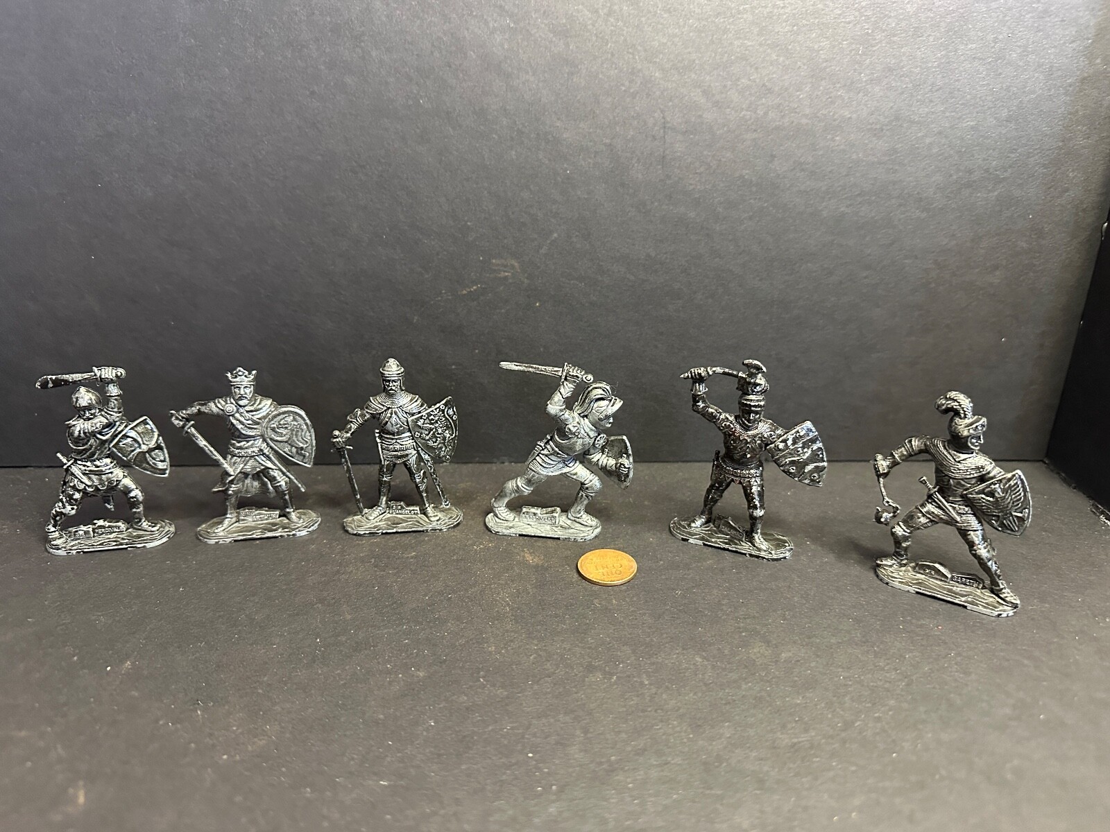 6 VINTAGE LONE STAR KNIGHTS - Made In England Diecast Metal