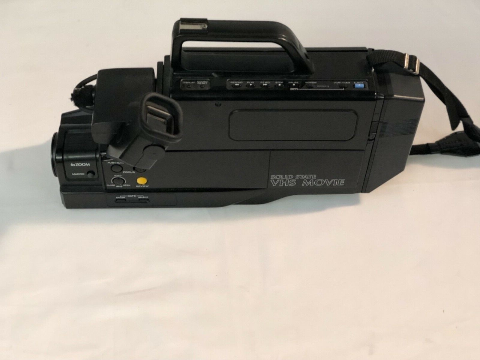 SEARS FULL SIZE VHS MOVIE SOLID STATE CCD  CAMCORDER & RECORDER 6X ZOOM AF