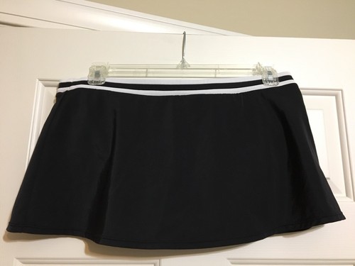 Women's Sonoma size 16 black & white life + style swimsuit skirt