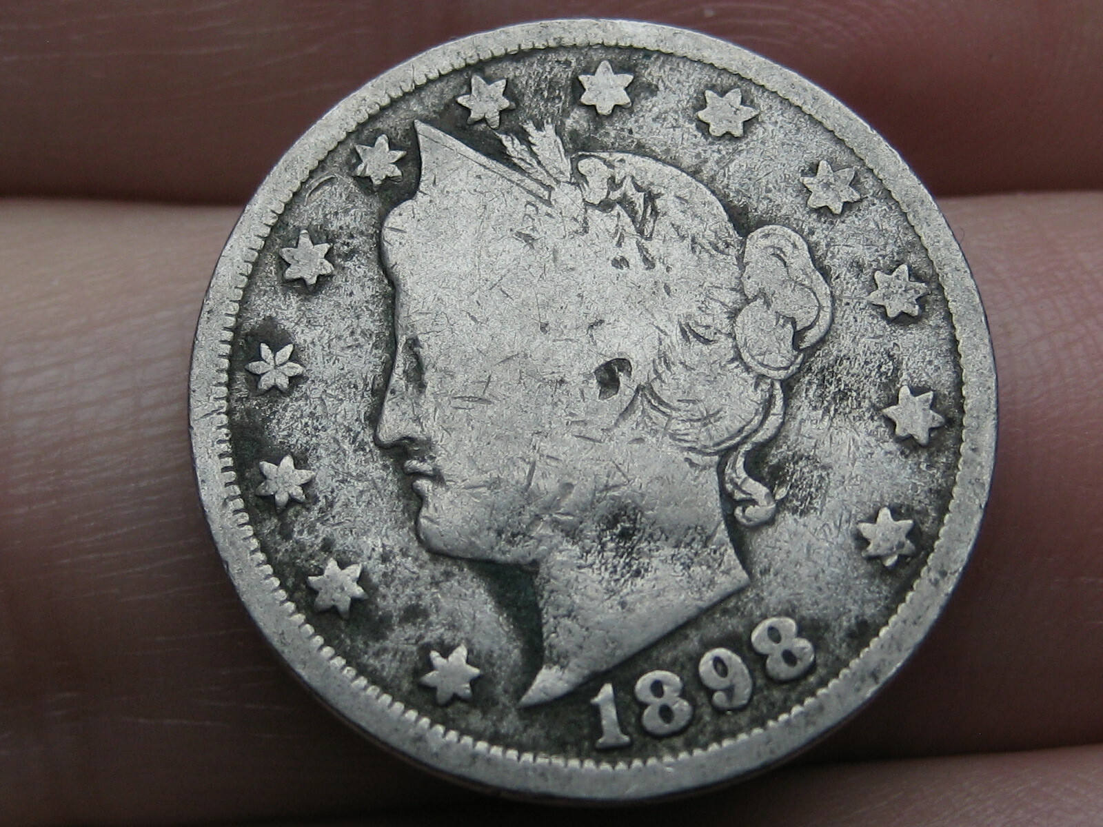 1898 Liberty Head V Nickel 5 Cent Piece- VG/Fine Details | eBay