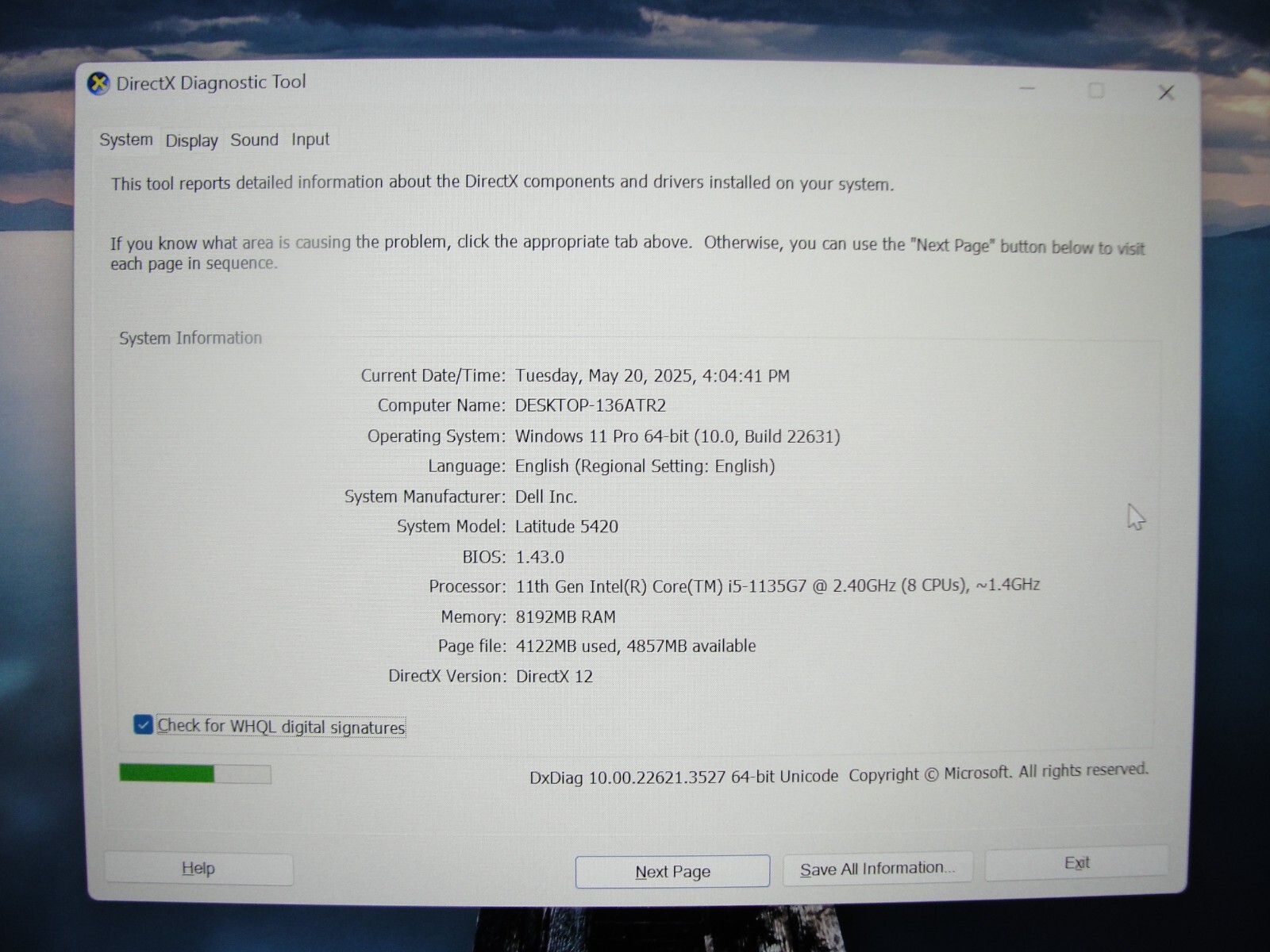 Dell Latitude 5420 14" FHD i5-1135G7 8GB RAM 256GB SSD Windows 11 Pro + Charger - Thumbnail 8