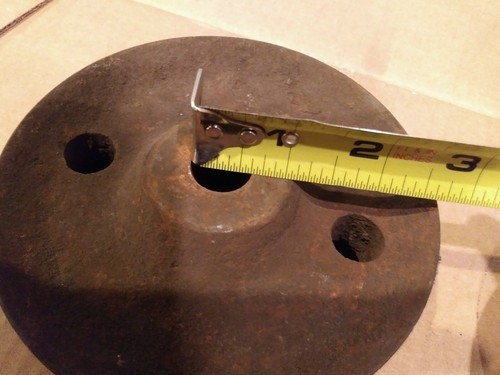 Pair of 5 Inch Cast Iron Hit And Miss Industrial Railroad Cart Wheels