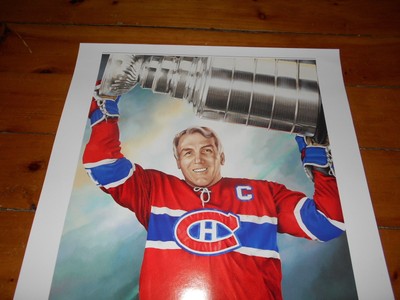 1988 HOCKEY LEGENDS PROVINCIAL PAPERS POSTER HENRI RICHARD  21 7/8 X 28 1/2