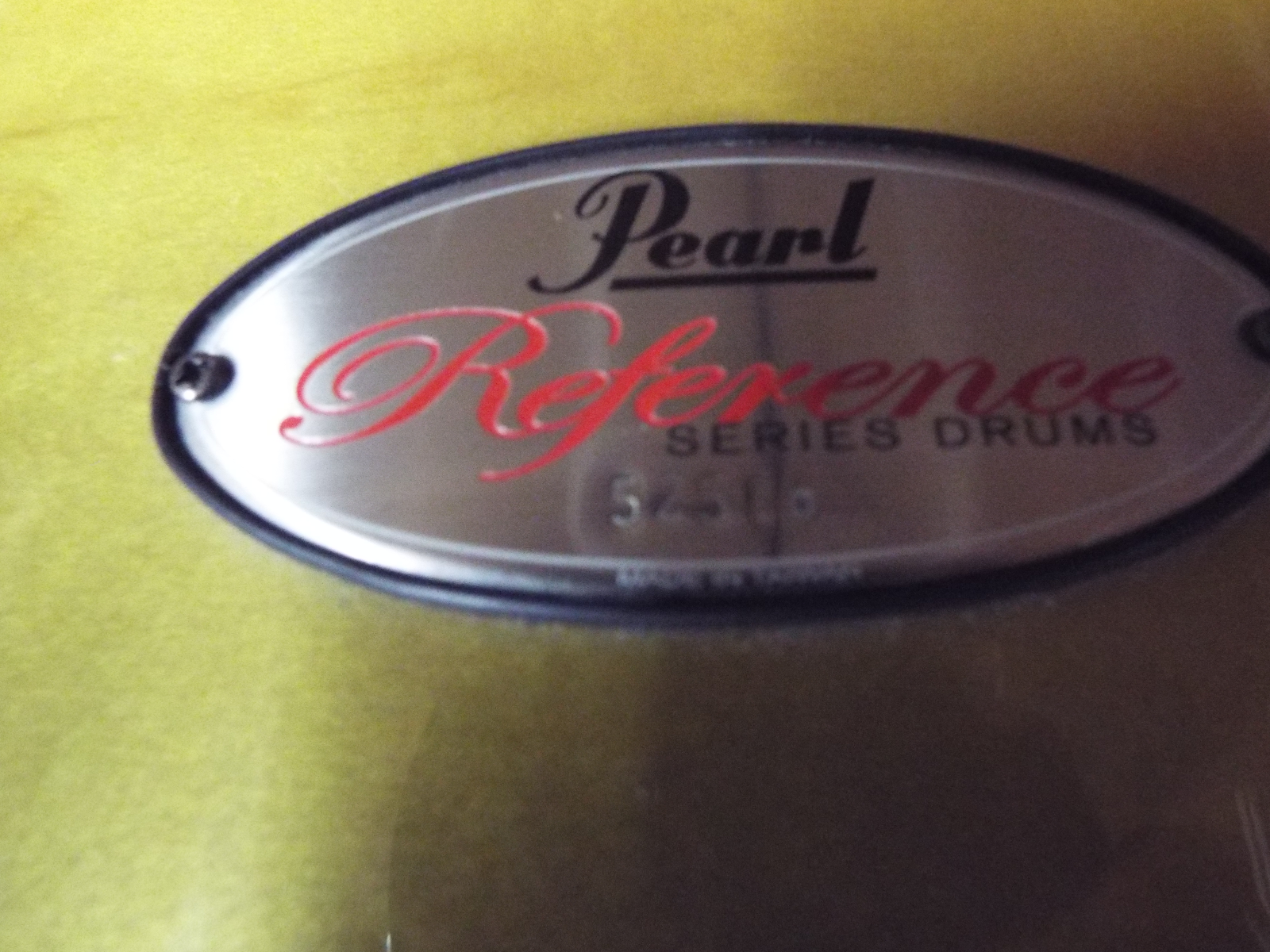 pearl reference 22x18 bass drum inca gold laquer finish