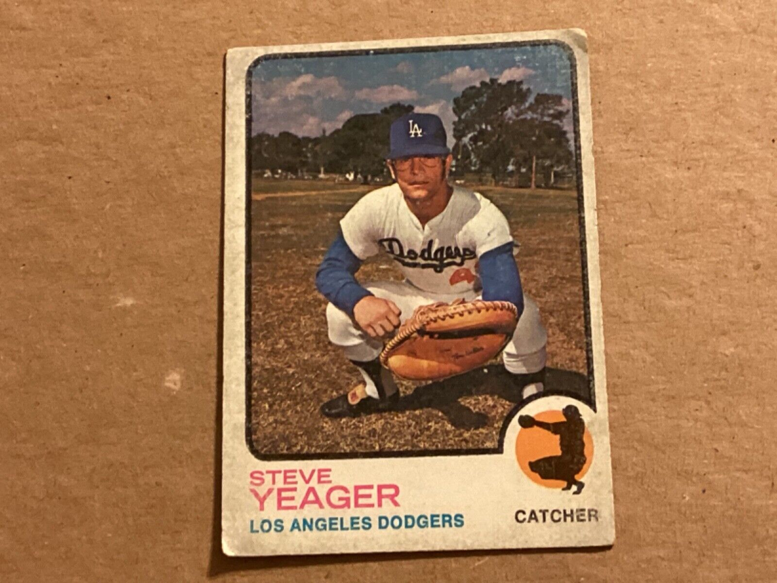 1973 Topps Baseball Card #59 STEVE YEAGER Rookie Los Angeles Dodgers - NM - . rookie card picture