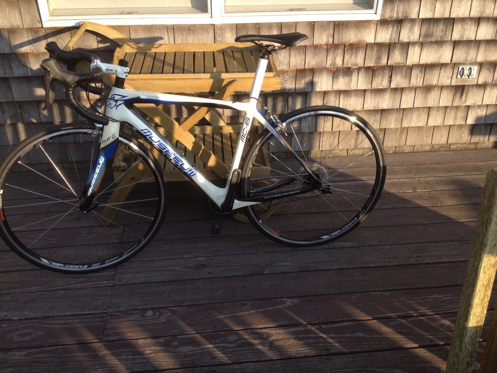 Musseuw MC-6 XS Road Bike White and Blue All Shimano Ultegra 11 speed