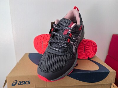 New! Womens Asics Venture 8 Trail Running Shoes Sneakers - 7 Wide Dk GREY