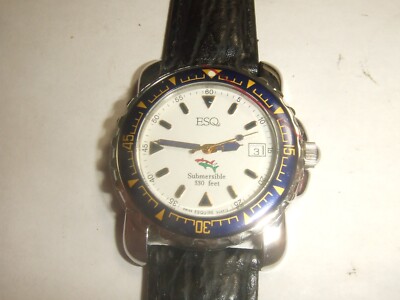 Vintage ESQ by Movado Esquire Swiss Quartz Men's Watch NOS