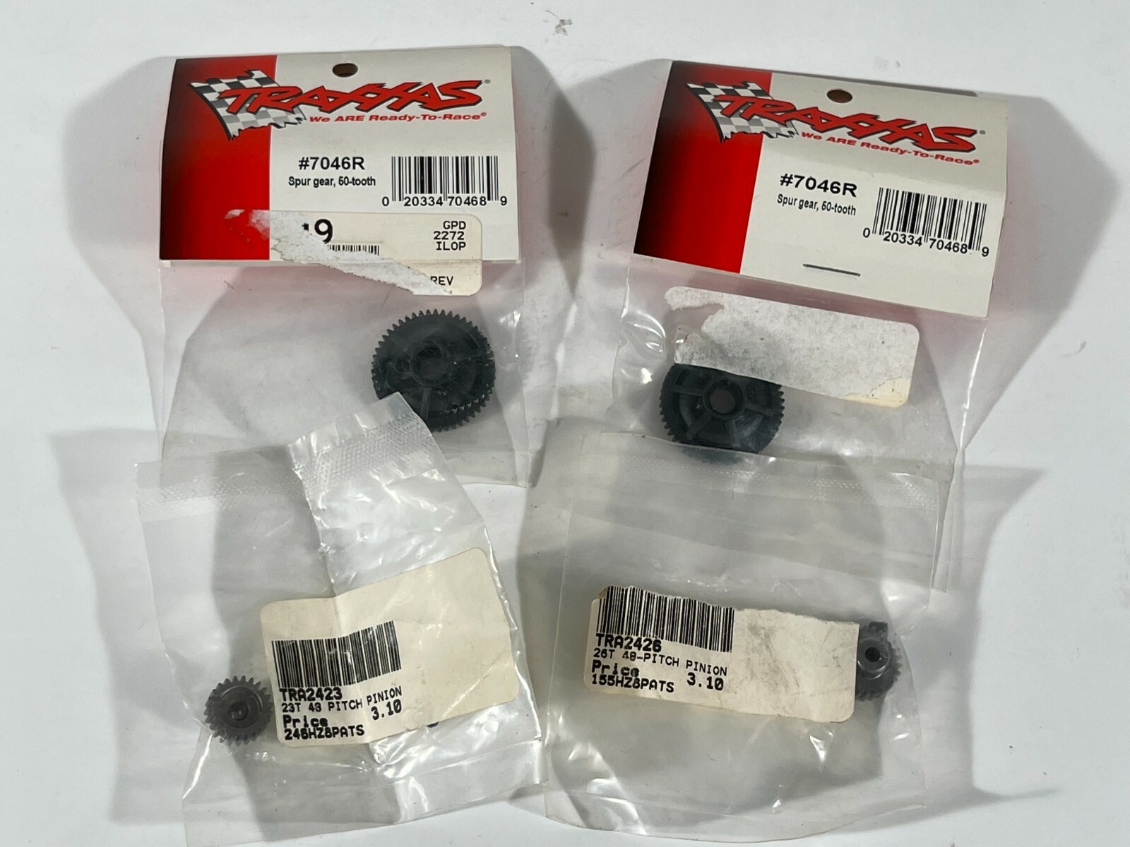 Traxxas 2 7046R 50t Spur Gears and 25t and 23T pinions 1/16 E revo