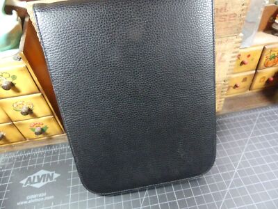 Heritage Portfolio Notepad Calculator Black Vinyl with Zipper Office Supplies