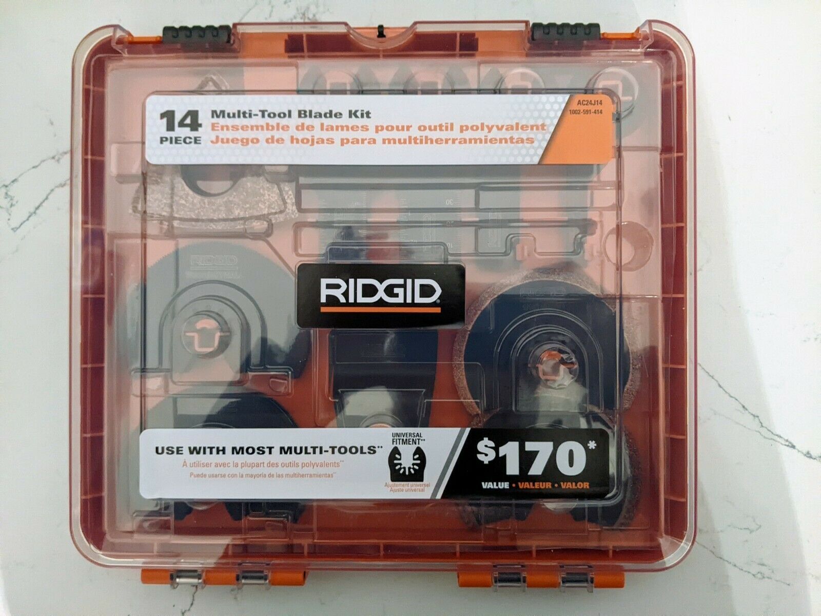New Ridgid AC24J14 14 Piece Oscillating Multi Tool Blade Accessory Kit 648846070179 eBay