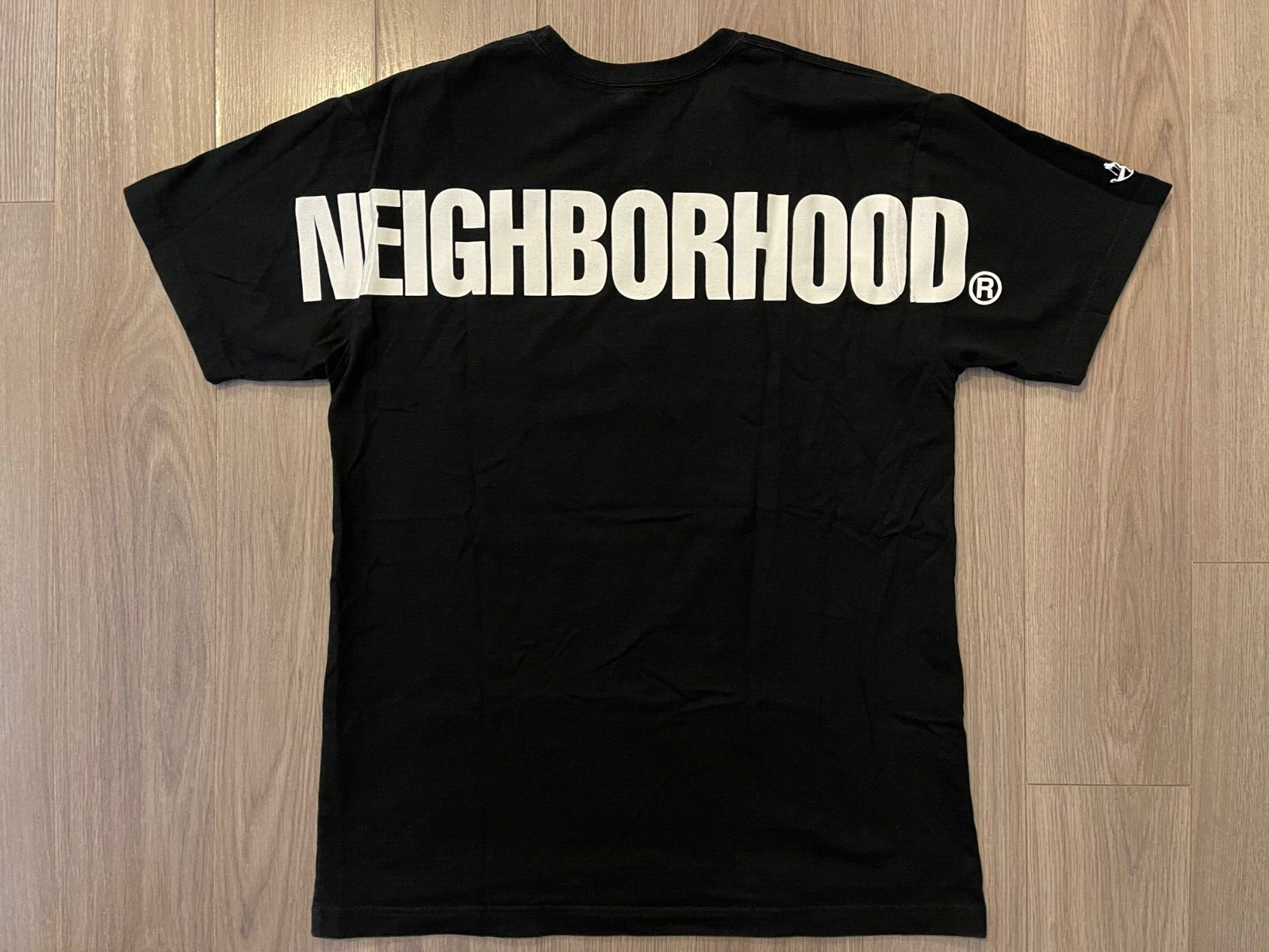 NEIGHBORHOOD Future Tee Shirt black large back logo NBHD