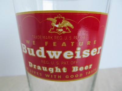 BUDWEISER Collector's Series 1947 RETRO PINT Beer Glass ~ EXCELLENT Condition!