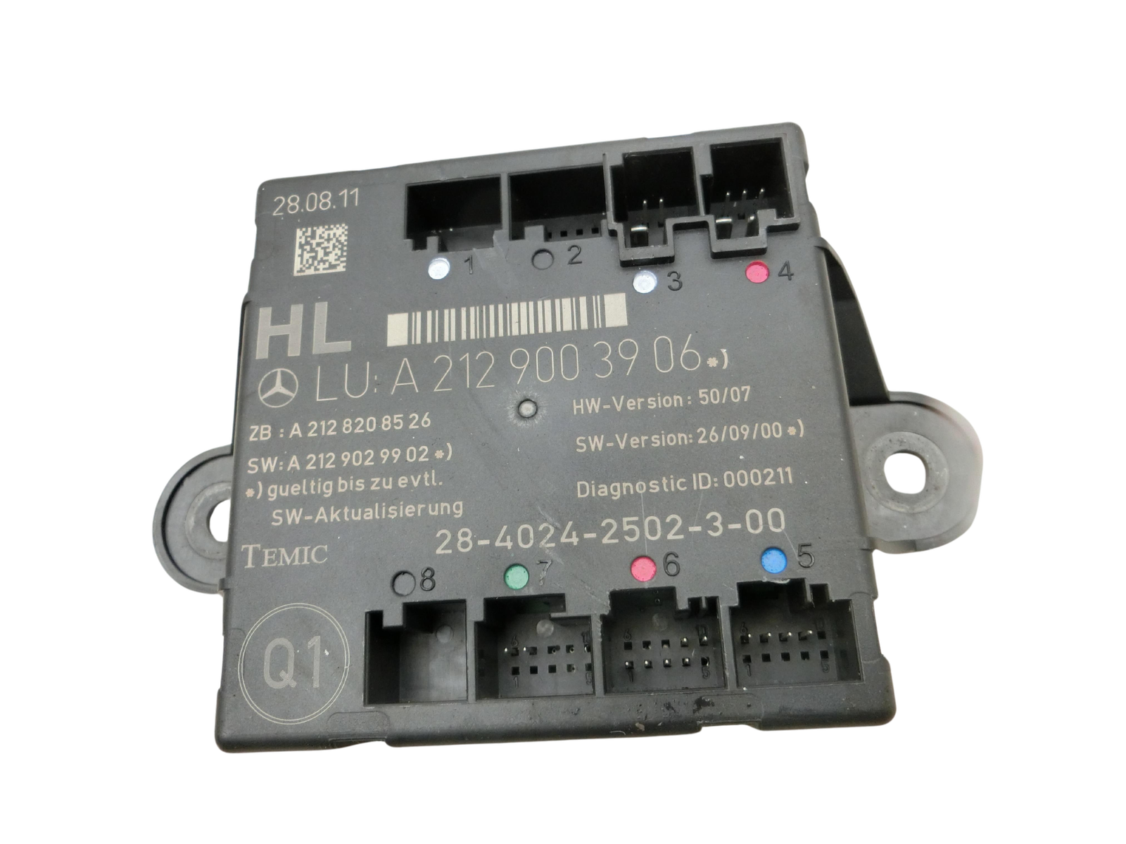 Appareil de commande Unité porte gauche arrière pour Mercedes W204 S204 C180 11-14 - Bild 1