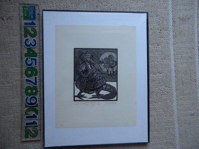 JAMES GRASHOW/SIGNED/NUMBERED WOODCUT ''FIRST AMONG CHEFS.''