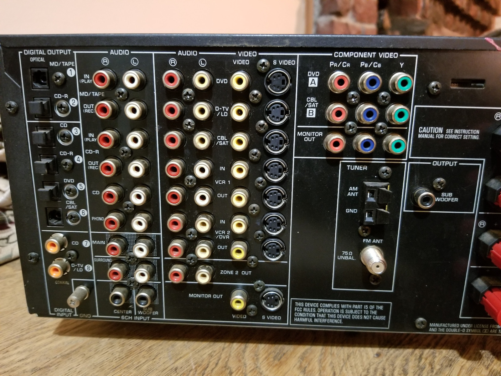 yamaha am,fm sterio av receiver natural sound av  htr-5590 dj studio adition