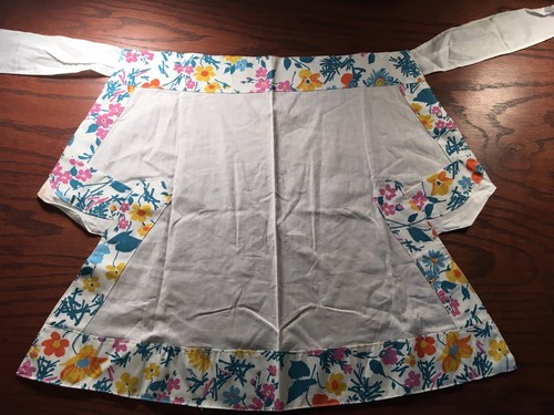 Lot Of 5 Vintage Aprons  50s 60s 70s Red  Sheer Chiffon Blue Pink Gingham