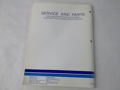 Wisconsin Teledyne Bolens w1-145b repair manual