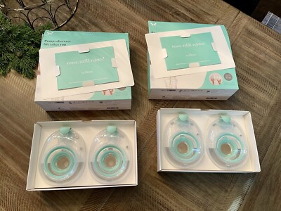 Willow pump reusable breast milk containers (2) 27mm & Willow flanges (2) 27mm