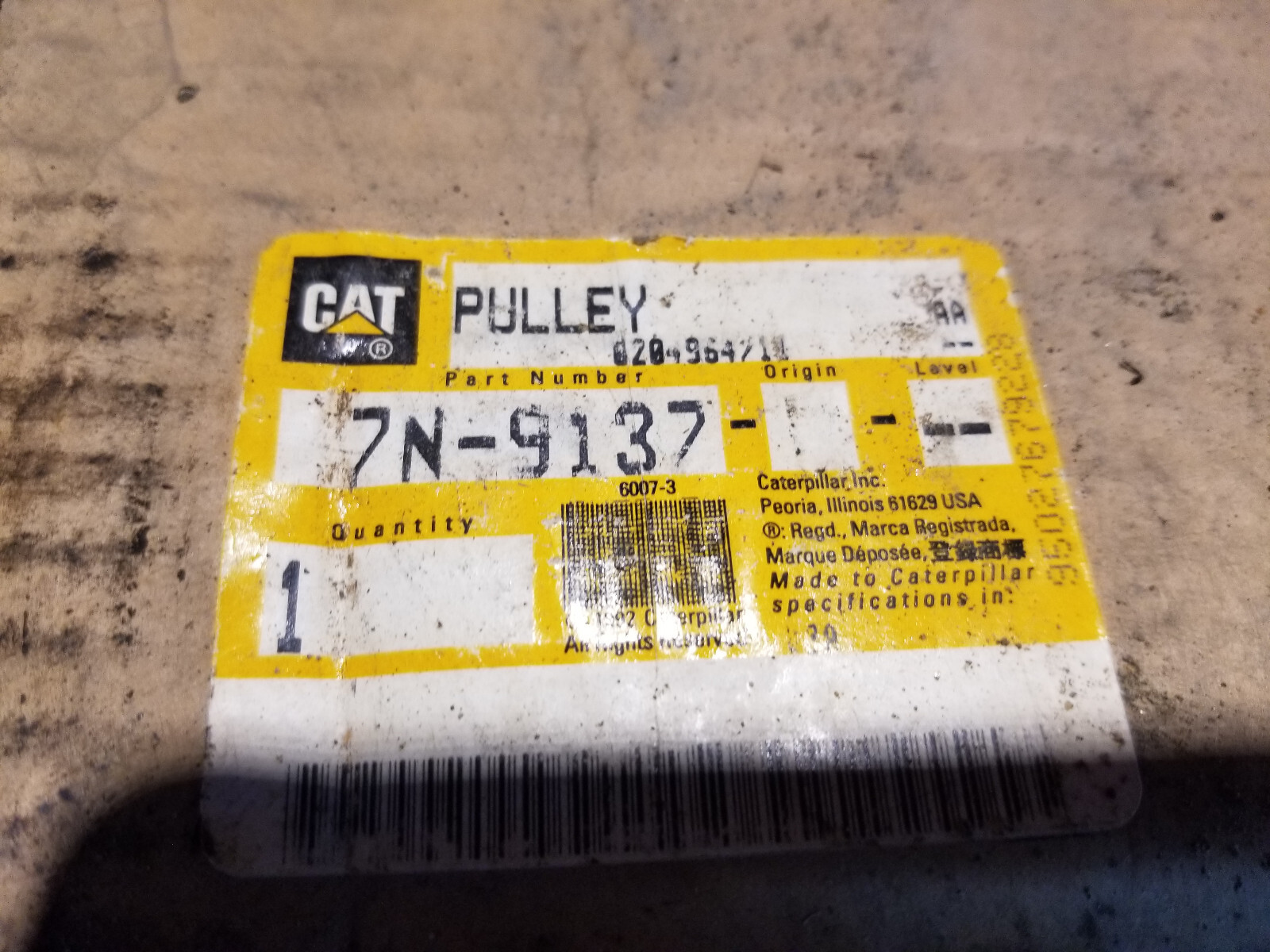 CATERPILLAR 7N-9137 PULLEY 7N9137 3304 - Picture 5 of 5