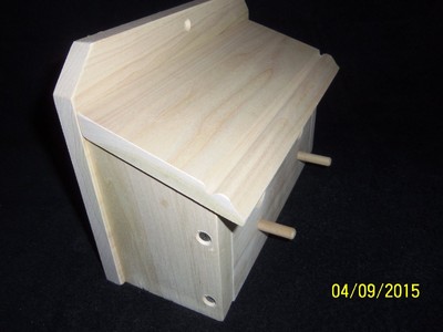 NEW, TWIN WREN UNFINISHED Bird House , USA