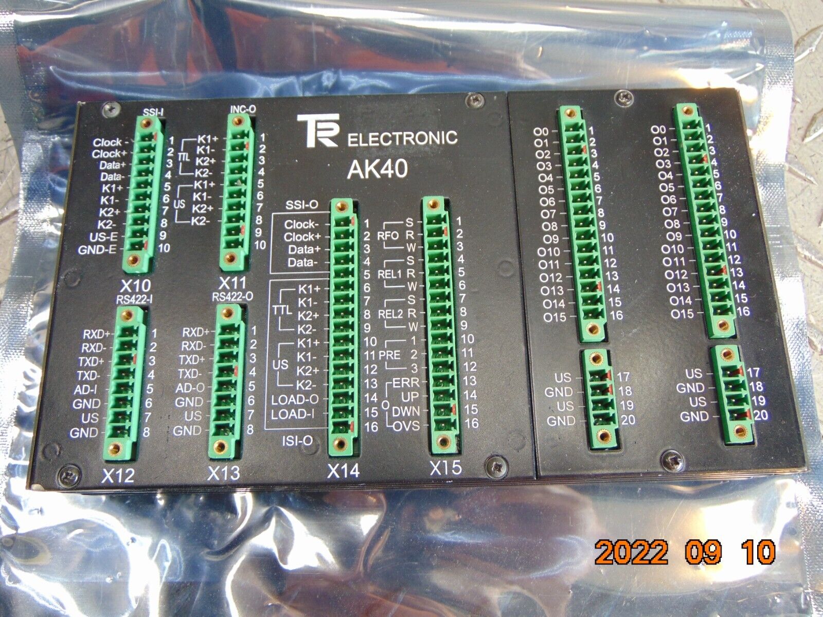 TR ELECTRONIC AK40 APPLICATION MODULE AXIS CASSETTE 456 TR ELECTRONIC AK40 APPLICATION MODULE AXIS CASSETTE 456