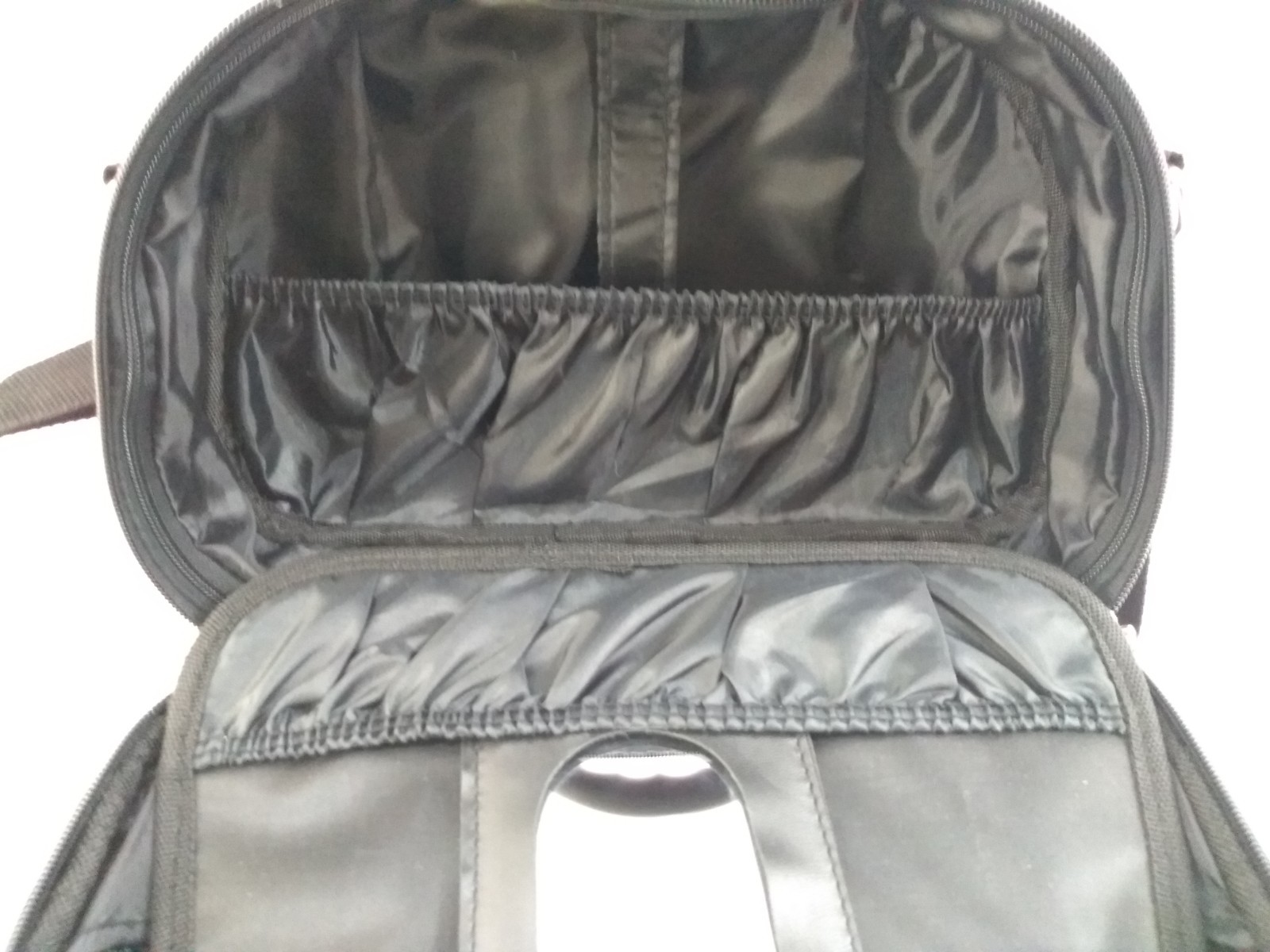 Luca Vergani Make-up Cosmetic Toiletries Travel Case Hard Pink w/ Large Strap