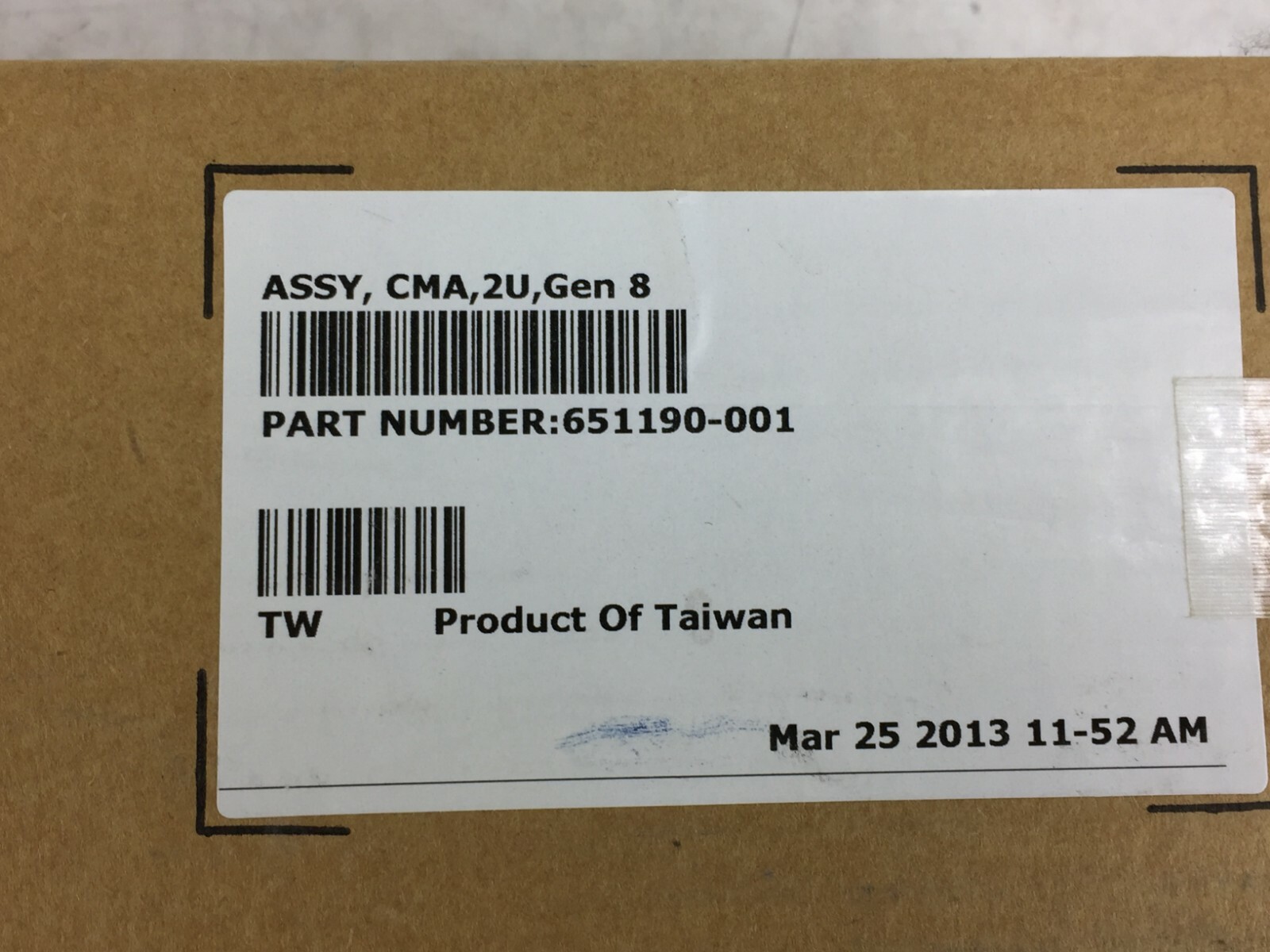 HP 651190-001 Cable Arm ASSY, CMA, 2U, Gen 8