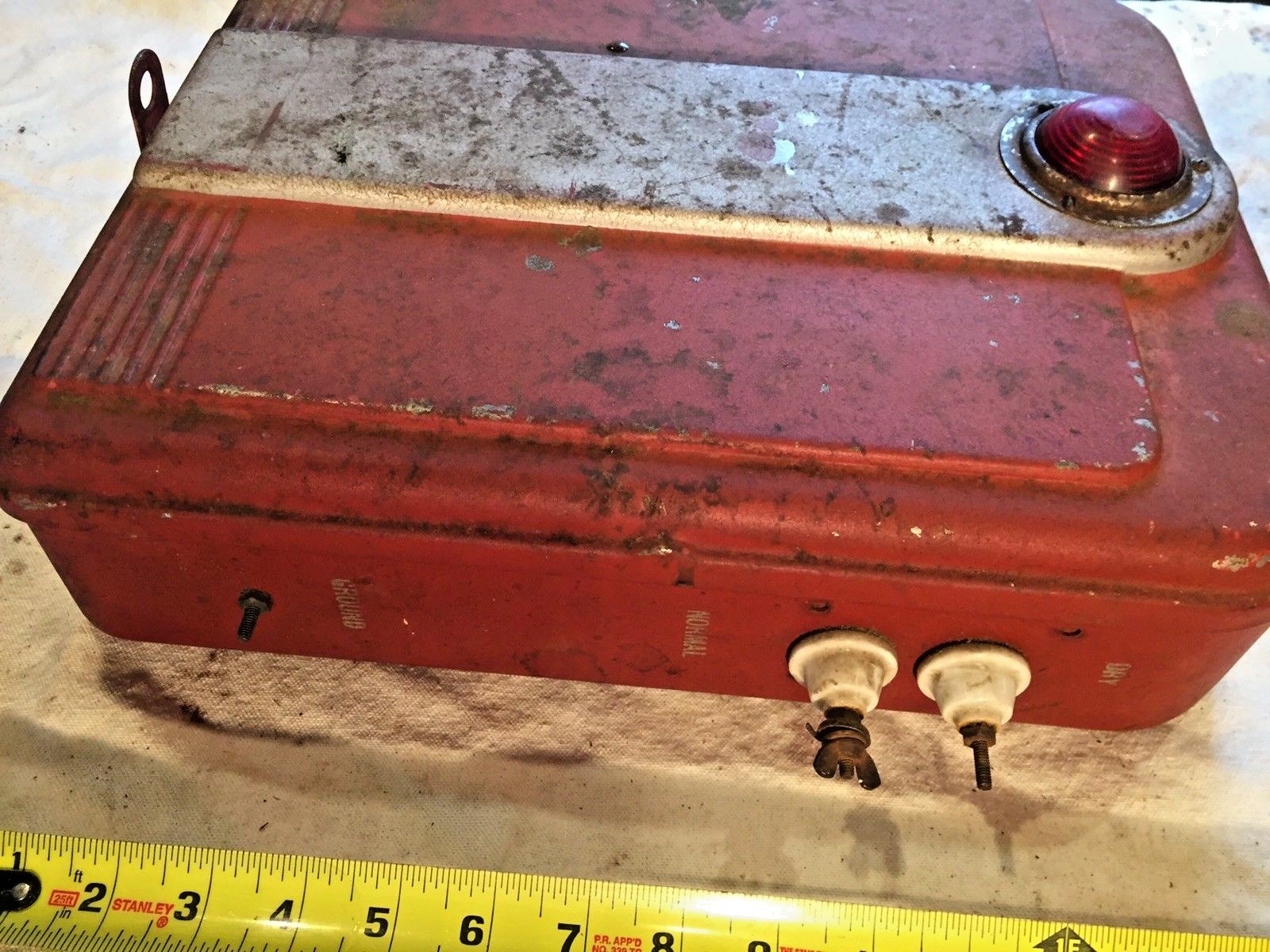 Vintage Battery Powered Electric Fence Charger  Art Deco Steampunk look