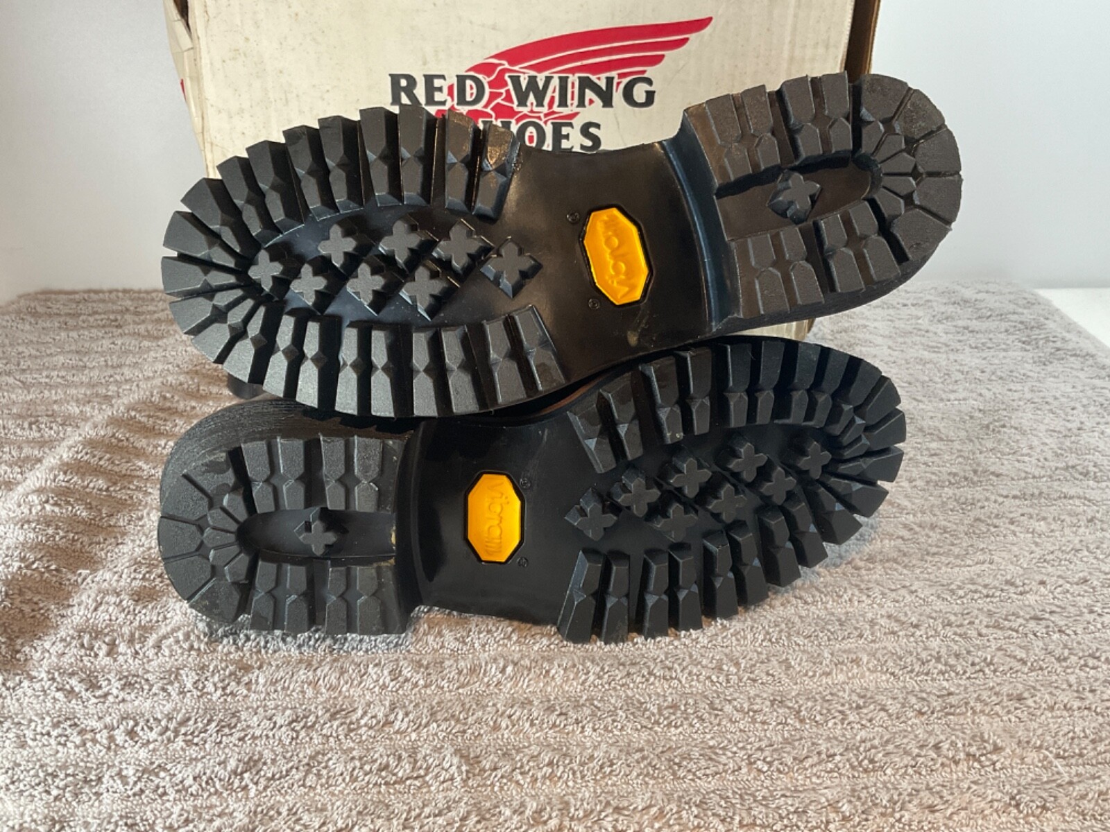 Pre-owned Red Wing Shoes Red Wing 699 Vibram Logger Boot Vintage Multiple Sizes Leather Usa In Black