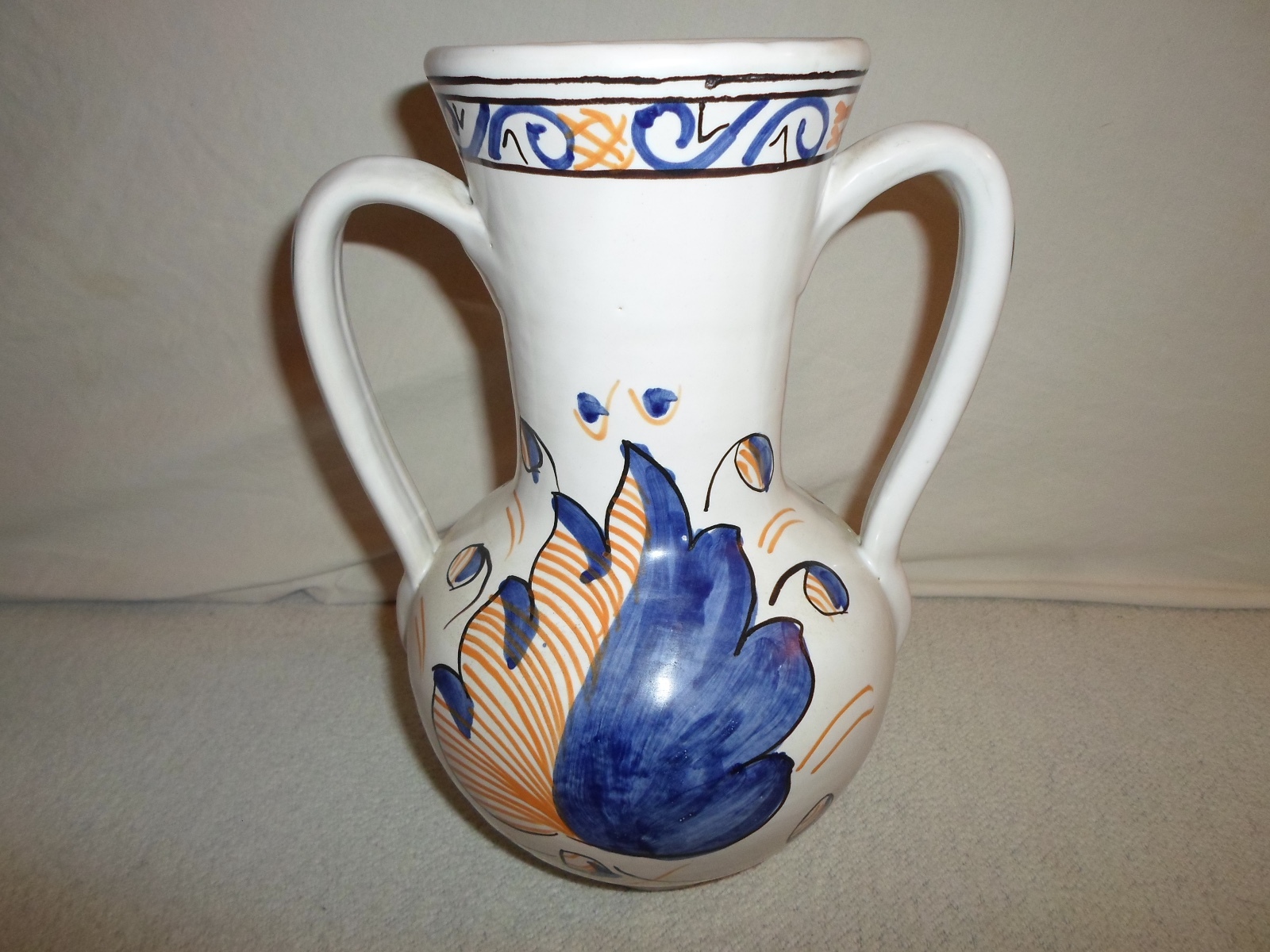 *Amphora Vase* Spanish Two Handle Museo Nacional del Prado Souvenir Pottery Art