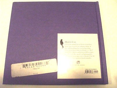HAPPY CAT A photo  Keepsake Journal For My Cat Julie Glantz c1999 HC