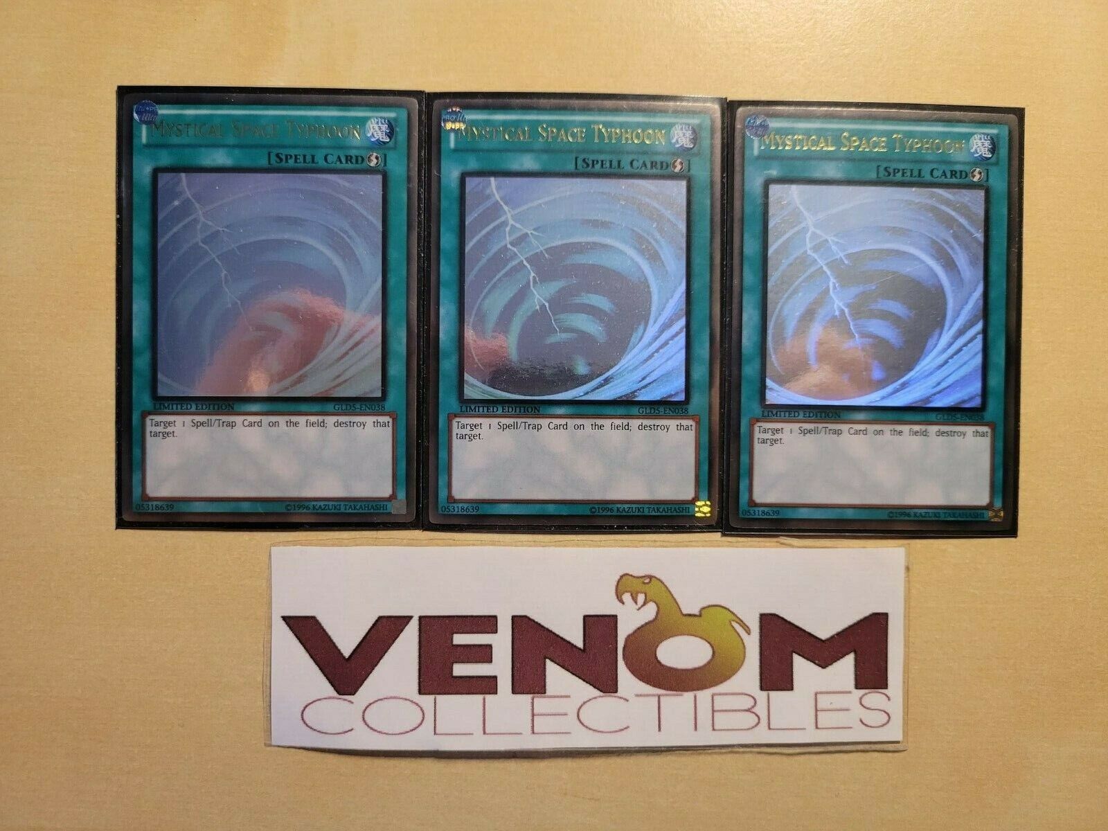 3x (M/NM) Mystical Space Typhoon - GHOST Rare - LIMITED 3x (M/NM) Mystical Space Typhoon - GHOST Rare - LIMITED