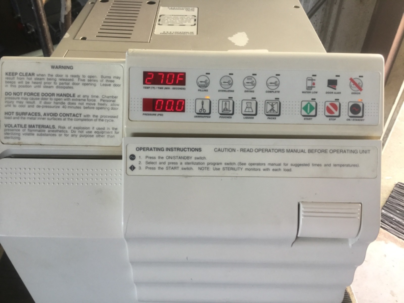 Ritter Midmark M9-001 M9 Ultraclave Autoclave Automatic Sterilizer Lab Equipment