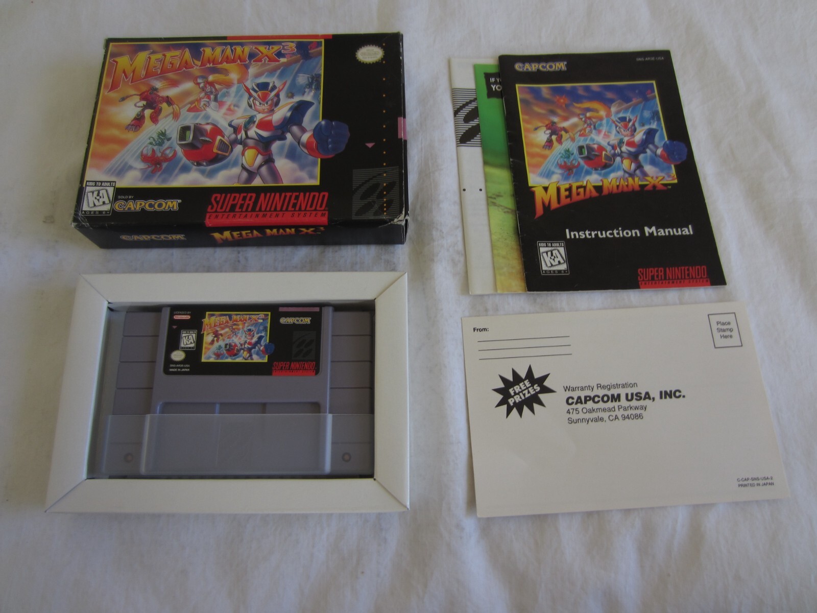 Mega Man X3 (SNES) Super Nintendo CIB Complete Box 1996