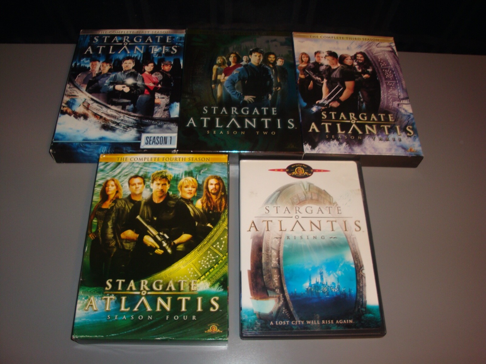 Stargate Atlantis TV Series Seasons 1-4 & Rising Movie DVD