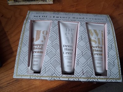 Set of 3 Luxury Hand Creams Gift Set Next Body Care Brand New Kir Royale Gin 