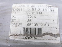 Suzuki Kizashi 09-16 4x Felgen Alufelgen 5X114.3 6.5X16Zoll ET35 Suzuki Kizashi 09-16 20.09.2012 KBA 49126 gebraucht Vorschau 9
