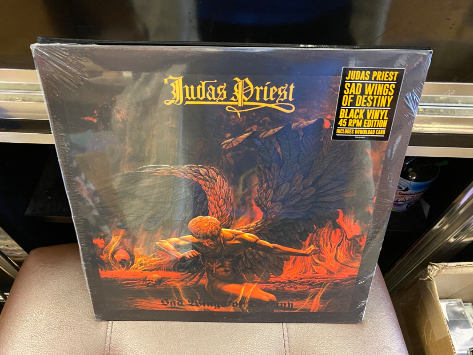 Judas Priest Sad Wings Of Destiny 2x LP 45 rpm cut EMBOSSED